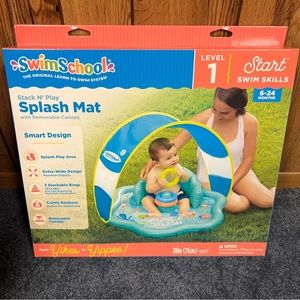 Stack N Play Splash Mat With Removable Canopy